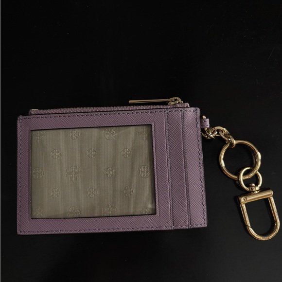 Tory Burch Lavender Card Holder with Gold Accents - Picture 3 of 4
